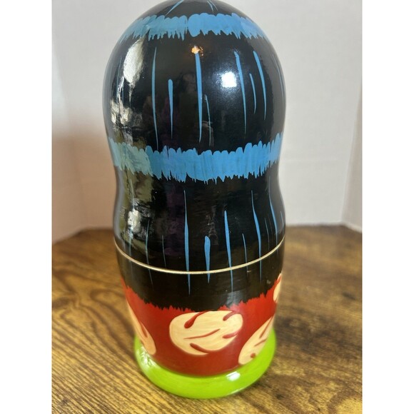 Disney Lilo Stitch Wooden Nesting Dolls Hand Painted Set 7.5 Inch Tall - Picture 9 of 11